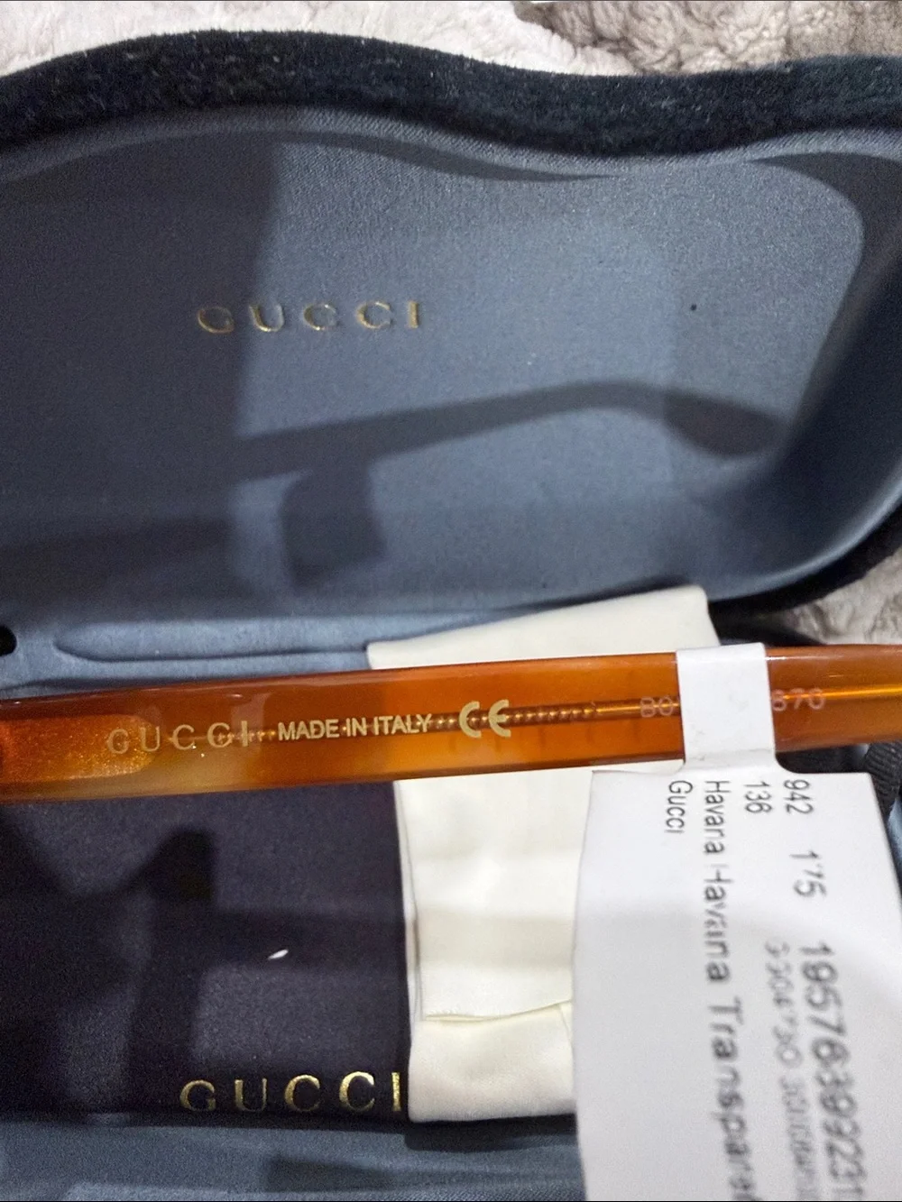Gucci Women’s Amber/Brown Oversized Square Sunglasses